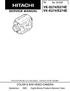 Service manual Hitachi VK-S274 ― Manual-Shop.ru