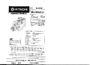 Service manual HITACHI VM-1350A ― Manual-Shop.ru