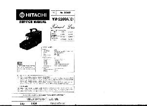 Сервисная инструкция Hitachi VM-2200A ― Manual-Shop.ru