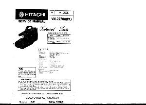Service manual Hitachi VM-2270A ― Manual-Shop.ru