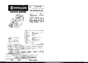 Сервисная инструкция HITACHI VM-2400A ― Manual-Shop.ru