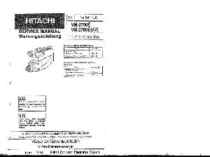 Service manual Hitachi VM-2700E, VM-2780E ― Manual-Shop.ru