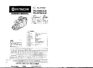 Сервисная инструкция Hitachi VM-3260A, VM-3270A ― Manual-Shop.ru