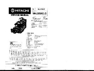 Service manual HITACHI VM-3300A ― Manual-Shop.ru