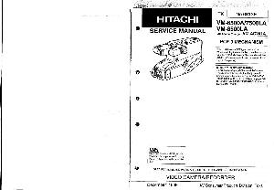Сервисная инструкция Hitachi VM-6500A, VM-7500LA, VM-8500LA ― Manual-Shop.ru