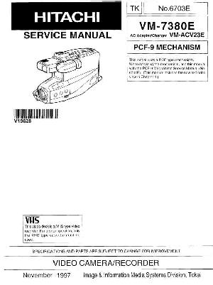 Сервисная инструкция Hitachi VM-7380E ― Manual-Shop.ru