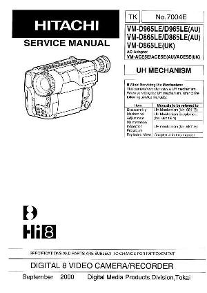 Сервисная инструкция Hitachi VM-D865LE, VM-D965LE ― Manual-Shop.ru