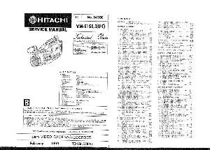 Сервисная инструкция HITACHI VM-E15E ― Manual-Shop.ru