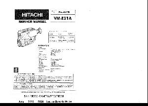 Сервисная инструкция Hitachi VM-E31A ― Manual-Shop.ru