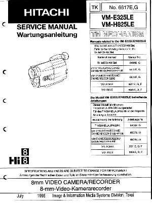 Сервисная инструкция Hitachi VM-E325LE, VM-H825LE ― Manual-Shop.ru