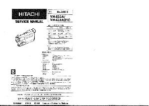Service manual Hitachi VM-E35A ― Manual-Shop.ru