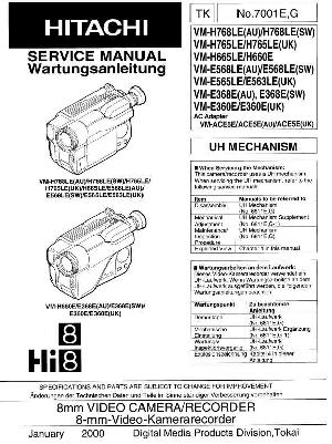 Service manual Hitachi VM-E360E, VM-E368E, VM-E565LE, VM-E568LE, VM-H660E, VM-E665LE, VM-H765LE, VM-H768LE ― Manual-Shop.ru