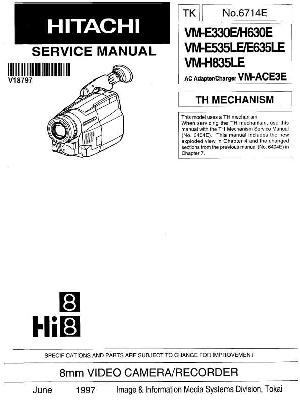 Сервисная инструкция Hitachi VM-E635LE, VM-H630E, VM-H835LE ― Manual-Shop.ru