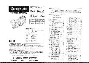 Сервисная инструкция HITACHI VM-H18A ― Manual-Shop.ru