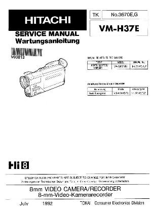 Сервисная инструкция Hitachi VM-H37E ― Manual-Shop.ru