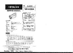 Service manual Hitachi VM-H38A ― Manual-Shop.ru