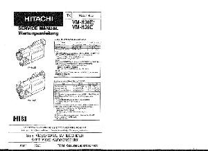 Сервисная инструкция Hitachi VM-H38E, VM-H39E ― Manual-Shop.ru