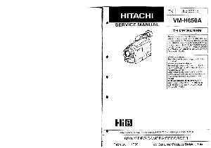 Сервисная инструкция Hitachi VM-H650A ― Manual-Shop.ru