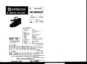 Сервисная инструкция HITACHI VM-S8100A ― Manual-Shop.ru
