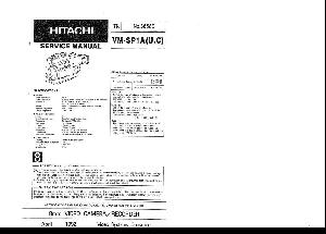 Сервисная инструкция Hitachi VM-SP1A ― Manual-Shop.ru