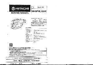Сервисная инструкция Hitachi VM-SP1E ― Manual-Shop.ru