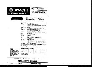 Сервисная инструкция HITACHI VT-4990EM ― Manual-Shop.ru