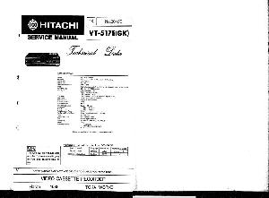 Сервисная инструкция Hitachi VT-517E ― Manual-Shop.ru