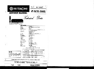 Сервисная инструкция Hitachi VT-562EL, VT-566EL ― Manual-Shop.ru