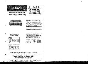 Сервисная инструкция Hitachi VT-F280E, VT-F285E ― Manual-Shop.ru