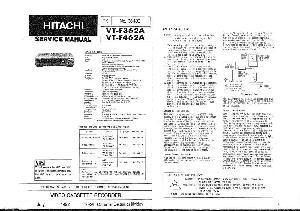 Service manual Hitachi VT-F362A, VT-F462A ― Manual-Shop.ru