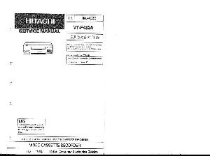 Сервисная инструкция Hitachi VT-F482A ― Manual-Shop.ru