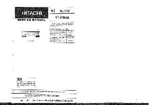 Сервисная инструкция Hitachi VT-F494A ― Manual-Shop.ru