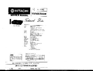 Сервисная инструкция HITACHI VT-F540A, VT-F540AW ― Manual-Shop.ru