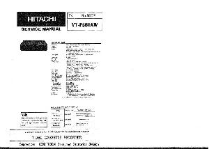 Сервисная инструкция Hitachi VT-F561AW ― Manual-Shop.ru