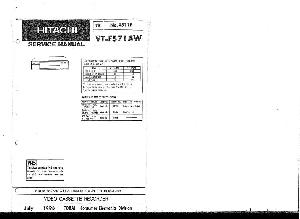 Сервисная инструкция Hitachi VT-F571AW ― Manual-Shop.ru