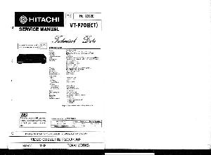 Сервисная инструкция Hitachi VT-F70E ― Manual-Shop.ru