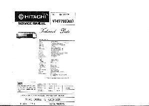 Сервисная инструкция HITACHI VT-F778E ― Manual-Shop.ru