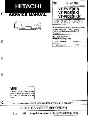Service manual Hitachi VT-F80E ― Manual-Shop.ru