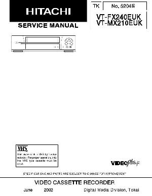Сервисная инструкция Hitachi VT-FX240E, VT-MX210EUK ― Manual-Shop.ru