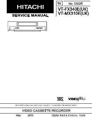 Сервисная инструкция Hitachi VT-FX340E, VT-MX310E ― Manual-Shop.ru