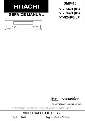 Service manual Hitachi VT-FX440E, VT-FX540E, VT-MX410E ― Manual-Shop.ru