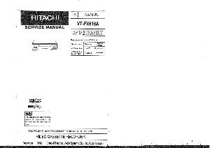 Сервисная инструкция Hitachi VT-FX616A ― Manual-Shop.ru