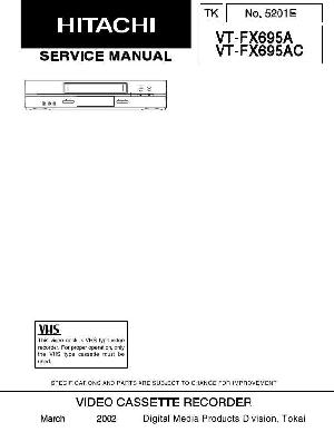 Сервисная инструкция Hitachi VT-FX695A ― Manual-Shop.ru
