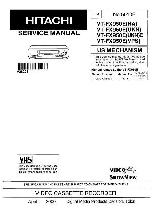 Сервисная инструкция Hitachi VT-FX950E ― Manual-Shop.ru