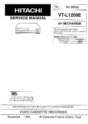 Service manual Hitachi VT-L1200E ― Manual-Shop.ru