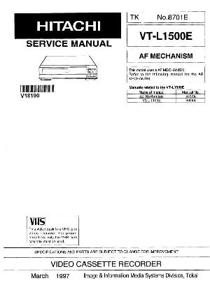 Service manual Hitachi VT-L1500E ― Manual-Shop.ru