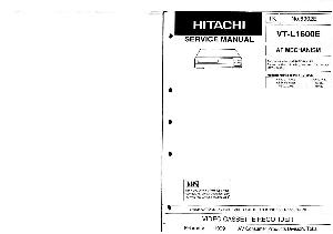 Service manual Hitachi VT-L1600E ― Manual-Shop.ru