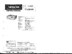 Сервисная инструкция Hitachi VT-L2000AR ― Manual-Shop.ru