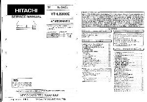 Сервисная инструкция Hitachi VT-L2300E ― Manual-Shop.ru