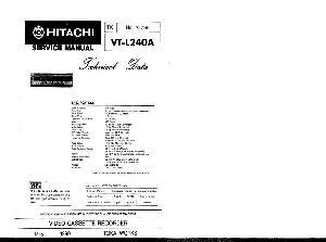 Сервисная инструкция HITACHI VT-L240 ― Manual-Shop.ru